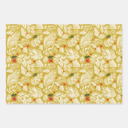 Botanisch Geschenkpapier Set (Vorderseite)