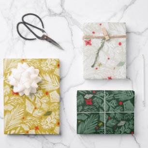 Botanisch Geschenkpapier Set