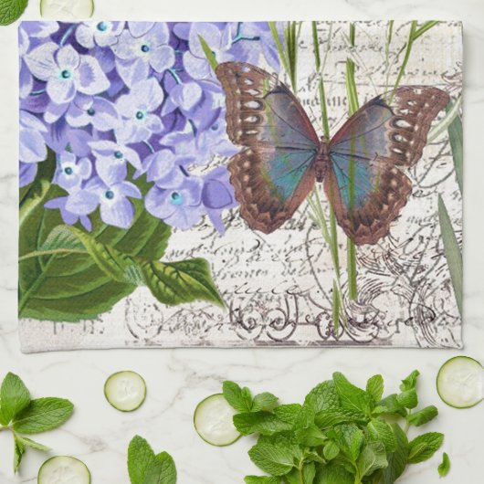 botanisch geschirrtuch (Gefaltet)