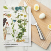 botanisch geschirrtuch (Viertel Falte)