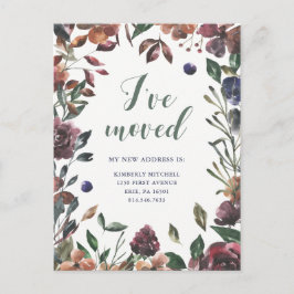 Botanisch gewürzt | Neue Adresse Ankündigungspostkarte