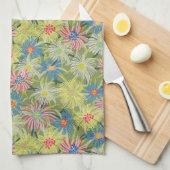 Botanisch-größere Version der Sommer-Eis-Pflanze Geschirrtuch (Viertel Falte)