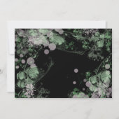 Botanisch grün und rosa save the date (Rückseite)