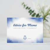 Botanisch grüne Babyduschenberater Karten (Stehend Vorderseite)