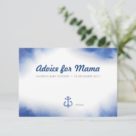 Botanisch grüne Babyduschenberater Karten (Stehend Vorderseite)