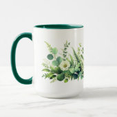 Botanisch grüne Floral Tasse (Links)