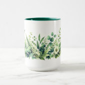 Botanisch grüne Floral Tasse (Zentrum)