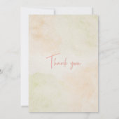 Botanisch-grüne Hochzeit mit Blumen Einladung (Rückseite)