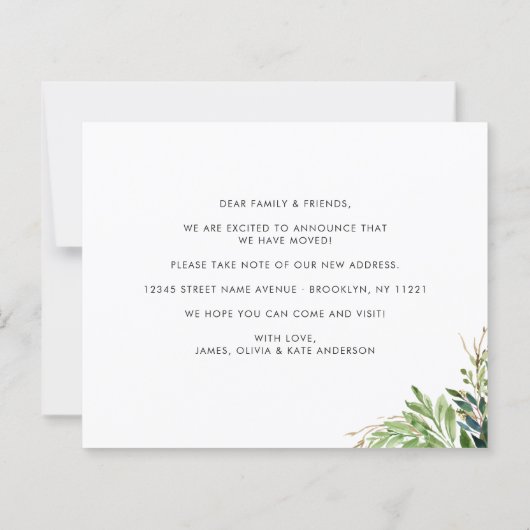 Botanisch haben wir eine neue Ankündigung über Zuh (Rückseite)