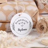 Botanisch handgezeichnet, mit Liebe rund Permastempel