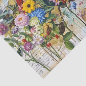 Botanisch-handwerkliche Collage Tissue Seidenpapier (Ausschnitt)