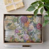 Botanisch-handwerkliche Collage Tissue Seidenpapier (Geschenk)