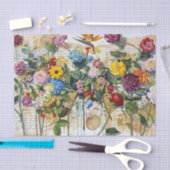 Botanisch-handwerkliche Collage Tissue Seidenpapier (Handwerk)