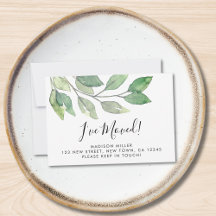 Botanisch Ich habe mich bewegende Ankündigungskart