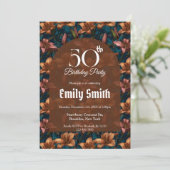 Botanisch inspirierte Lilien Ästhetische Geburtsta Einladung (Stehend Vorderseite)