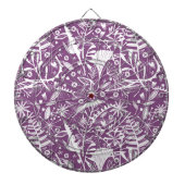 Botanisch Lila modern Dartscheibe (vorne)