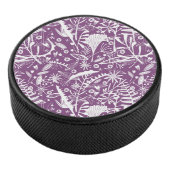 Botanisch Lila modern Eishockey Puck (3/4)