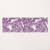 Botanisch Lila modern Yogamatte (Rückseite (Horizontal))