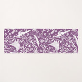 Botanisch Lila modern Yogamatte (Vorderseite (Horizontal))
