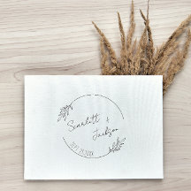 Botanisch Minimalistisch handschriftlich Save the 