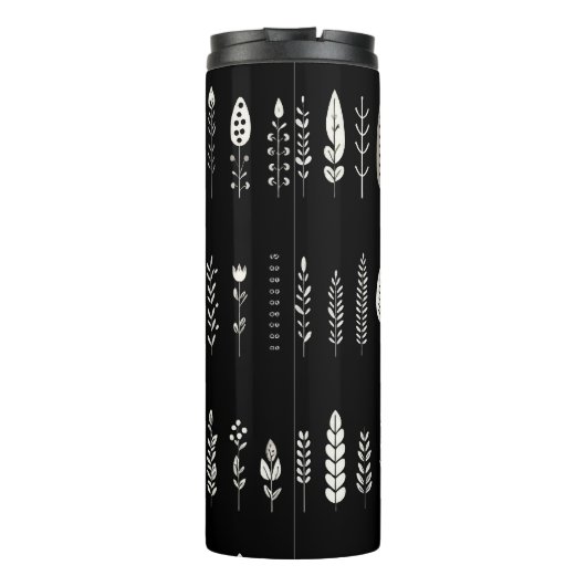 Botanisch minimalistisch thermosbecher (Rückseite)