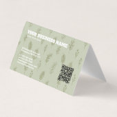 botanisch mit Ihrem Logo Visitenkarten (Rückseite)