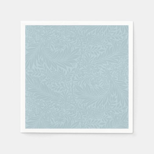 Botanisch-modern-blau-floral Serviette (Vorderseite)