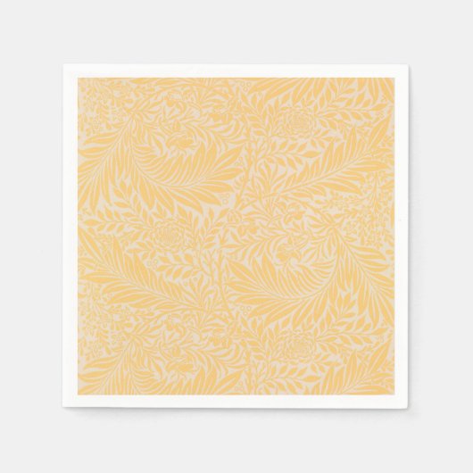 Botanisch-modern-goldblütig Serviette (Vorderseite)