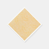 Botanisch-modern-goldblütig Serviette (Ecke)