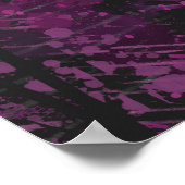 Botanisch modern rosa poster (Ecke)