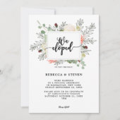 botanisch modern wir erschienen Einladung (Vorderseite)