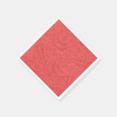 Botanisch-moderne Rote Flora Serviette (Ecke)