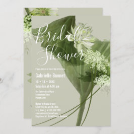 Botanisch-moderne Wasserfarbe | Champagner Einladung