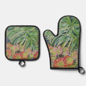 Botanisch Ofenhandschuh & Topflappen-Set (Vorderseite)
