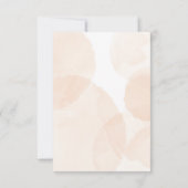 Botanisch-orangefarbene Hochzeit Einladung (Rückseite)