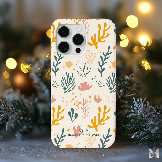 Botanisch - Pastel Coral Reef Minimal Case-Mate iPhone Hülle
