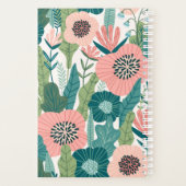 Botanisch Personalisierte Pfirsich und Pink floral Planer (Rückseite)