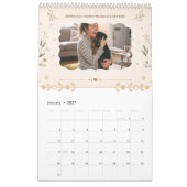 Botanisch Personalisierter Hunde-Foto Einfach Cus Kalender (Jan 2027)