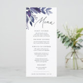 Botanisch reichhaltiges Foliage Menükarte (Stehend Vorderseite)