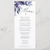 Botanisch reichhaltiges Foliage Menükarte (Vorderseite)