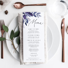 Botanisch reichhaltiges Foliage Menükarte