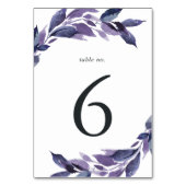 Botanisch reichhaltiges Foliage Tischnummer (Vorderseite)