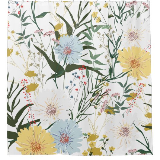 Botanisch reizend duschvorhang (Vorderseite)