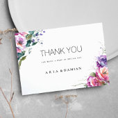 Botanisch rosa lila Korallenflora Vielen Dank Einladung