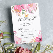 Botanisch-rosa-orangefarbene Blume UAWG Einladung