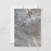 Botanisch-rosa Wildblumen aus Barnholz RSVP Karte (Rückseite)