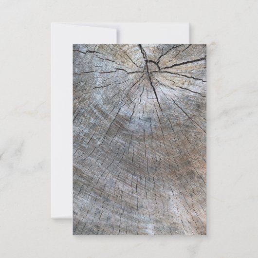 Botanisch-rosa Wildblumen aus Barnholz RSVP Karte (Rückseite)