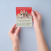 Botanisch Roter Salbei Grün Tierbetreuer Hundepfle Flyer (Gruppe)