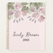 Botanisch rustikal elegante Wasserfarbe-Foliage Planer (Vorderseite)