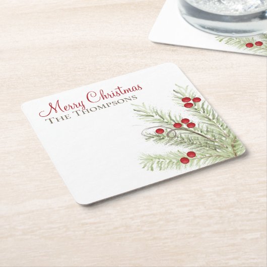 Botanisch-rustikal Stilvoll ausgestatteter Waterco Rechteckiger Pappuntersetzer (angewinkelt)